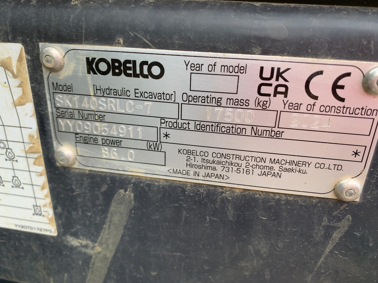 KOBELCO-PELLE SUR CHENILLE SK 140SRLC-7 – Image 9