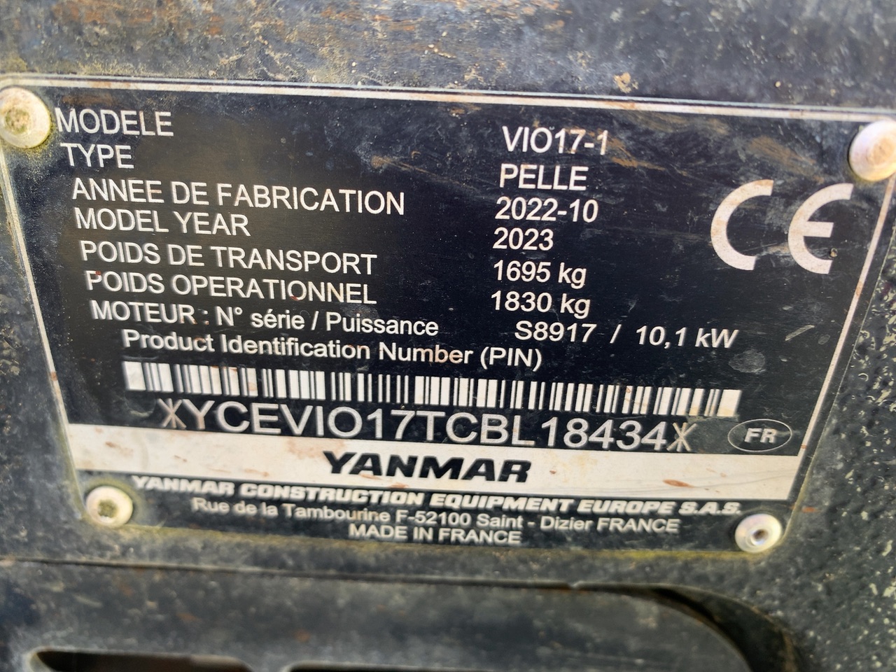 YANMAR-MINI PELLE VIO17 VOIES VARAIBLES+3 GODETS – Image 12