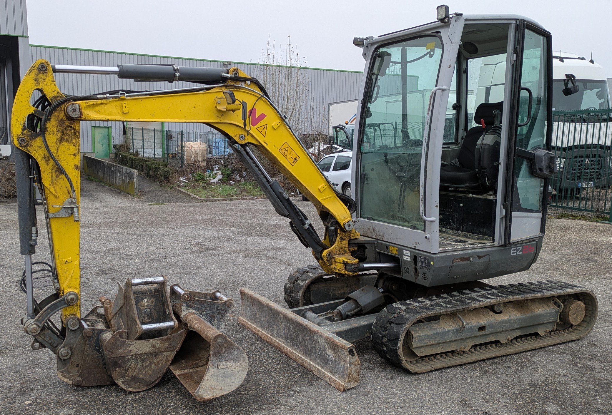 WACKER NEUSON-MINI PELLE WACKER NEUSON EZ 26 E10-03+ 3 GODETS – Image 4